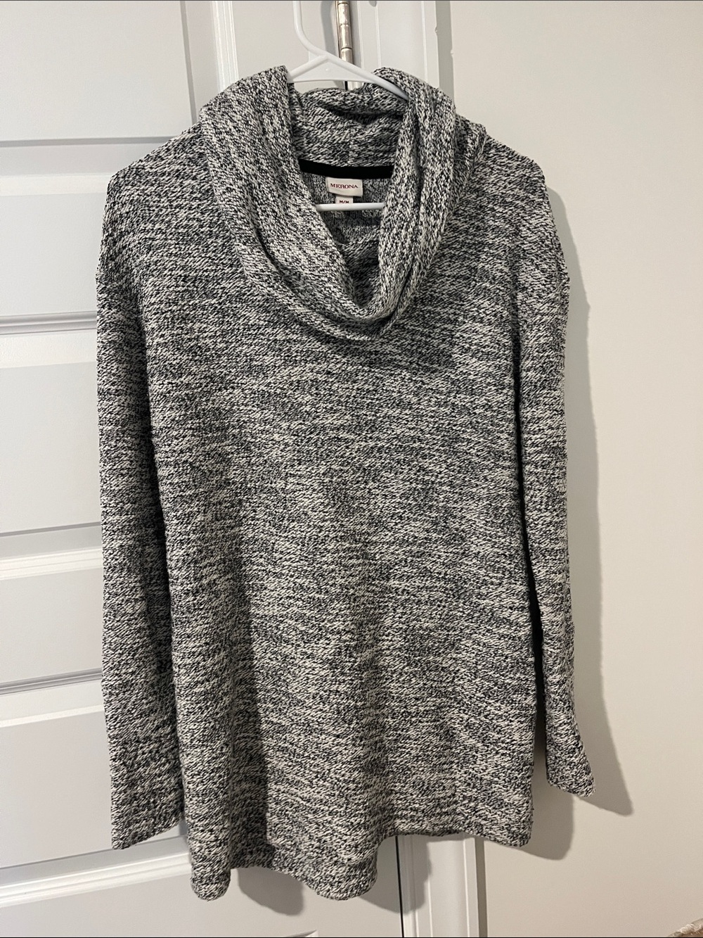 Boho Comfy Black & White Knit Sweater